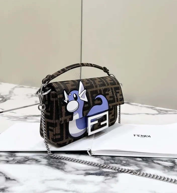 View 7 of Bold Blue-Accent Monogram Messenger Bag, Structured Luxury