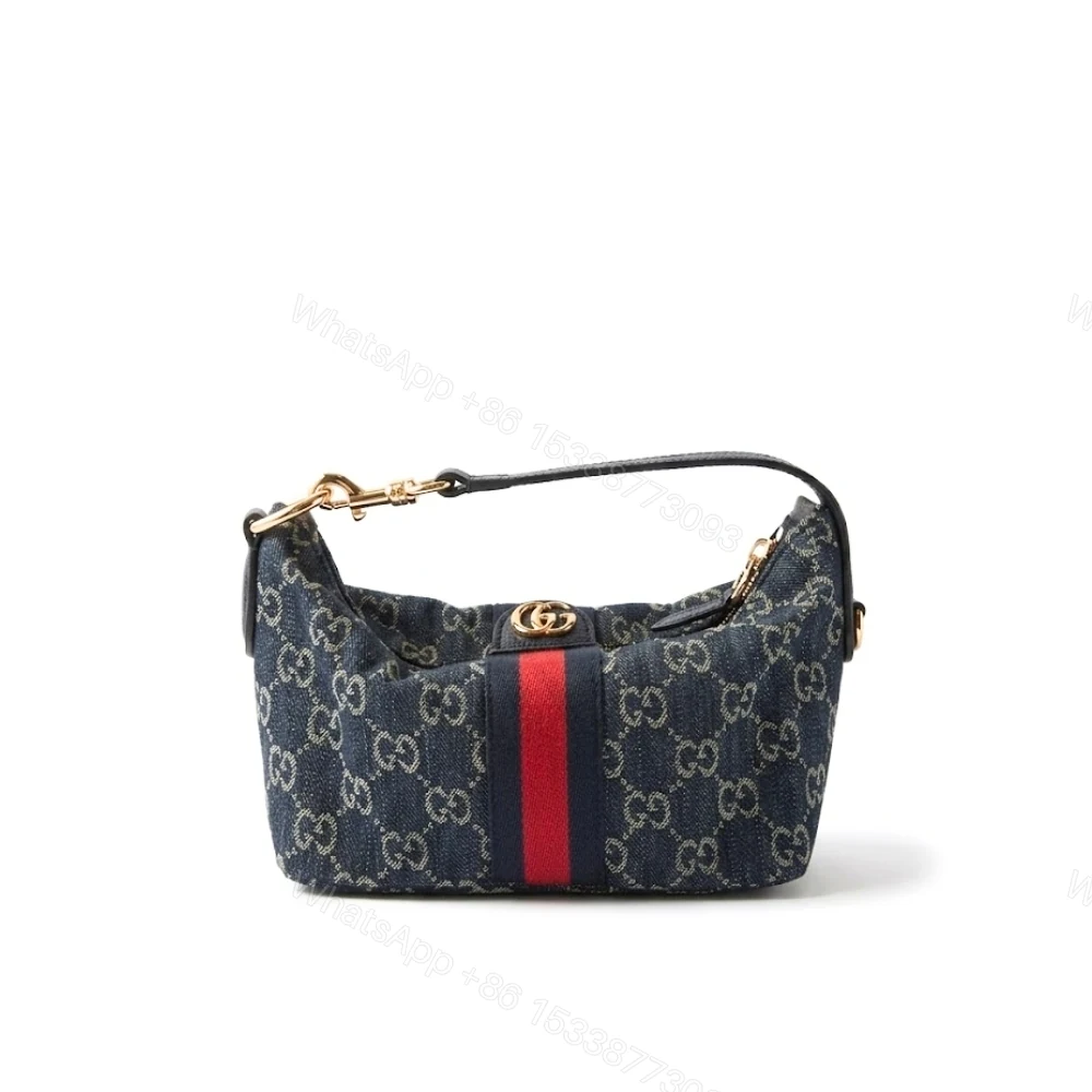 Gucci Vanity Mini Bag Blue And White GG Denim 19cm — view 1
