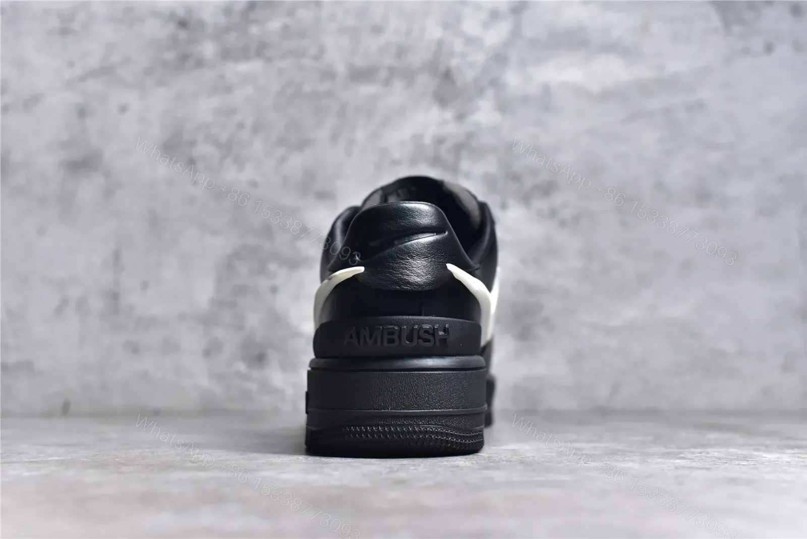 View 7 of AMBUSH x NK Air Force 1 Low Black Reps