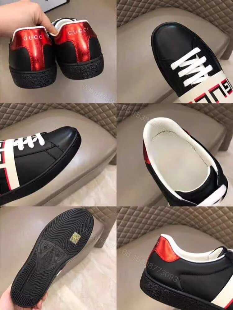 View 3 of GUCCI STRIPE LEATHER SNEAKER – GC4
