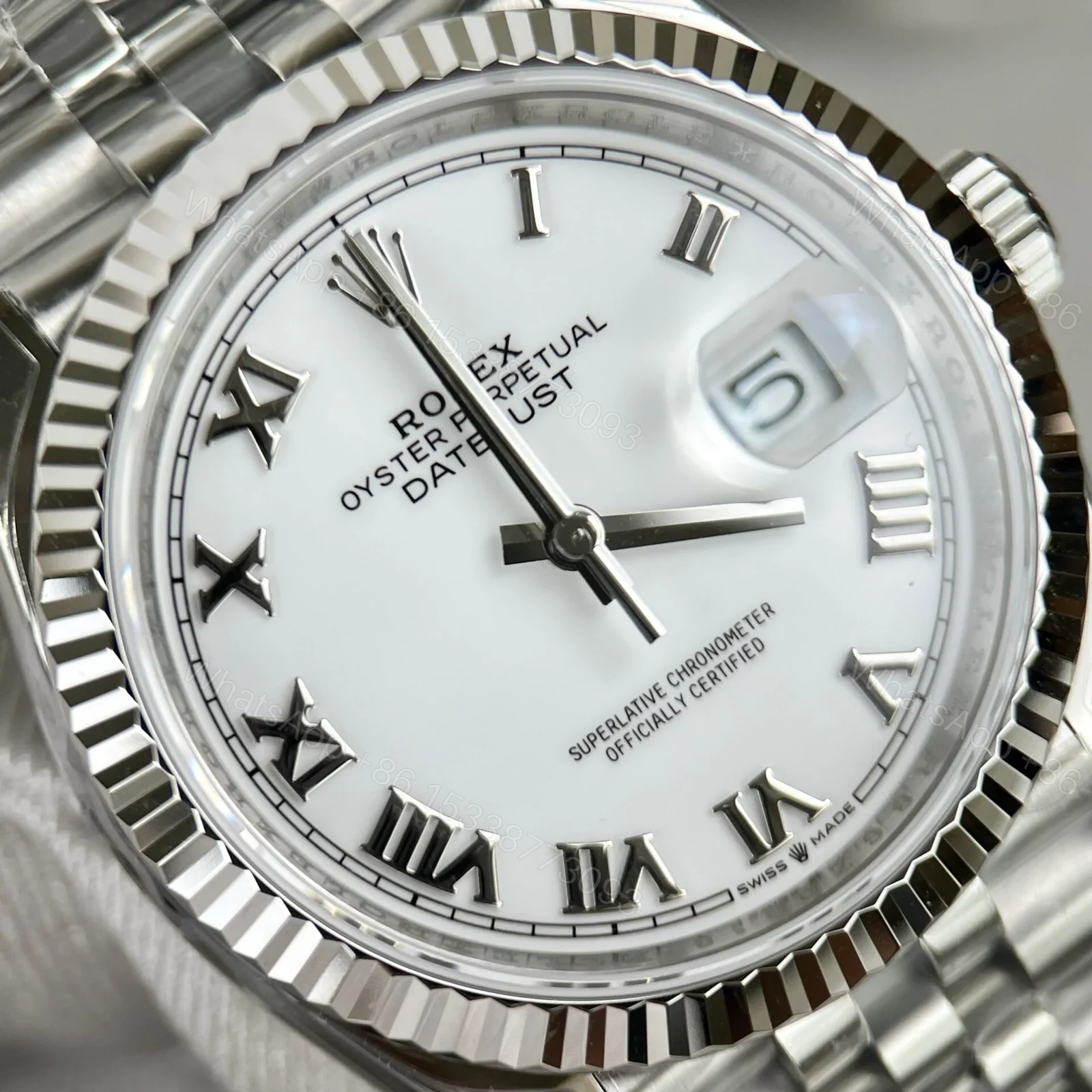 View 5 of Rolex Datejust White Roman Dial 126334-0024 41 mm