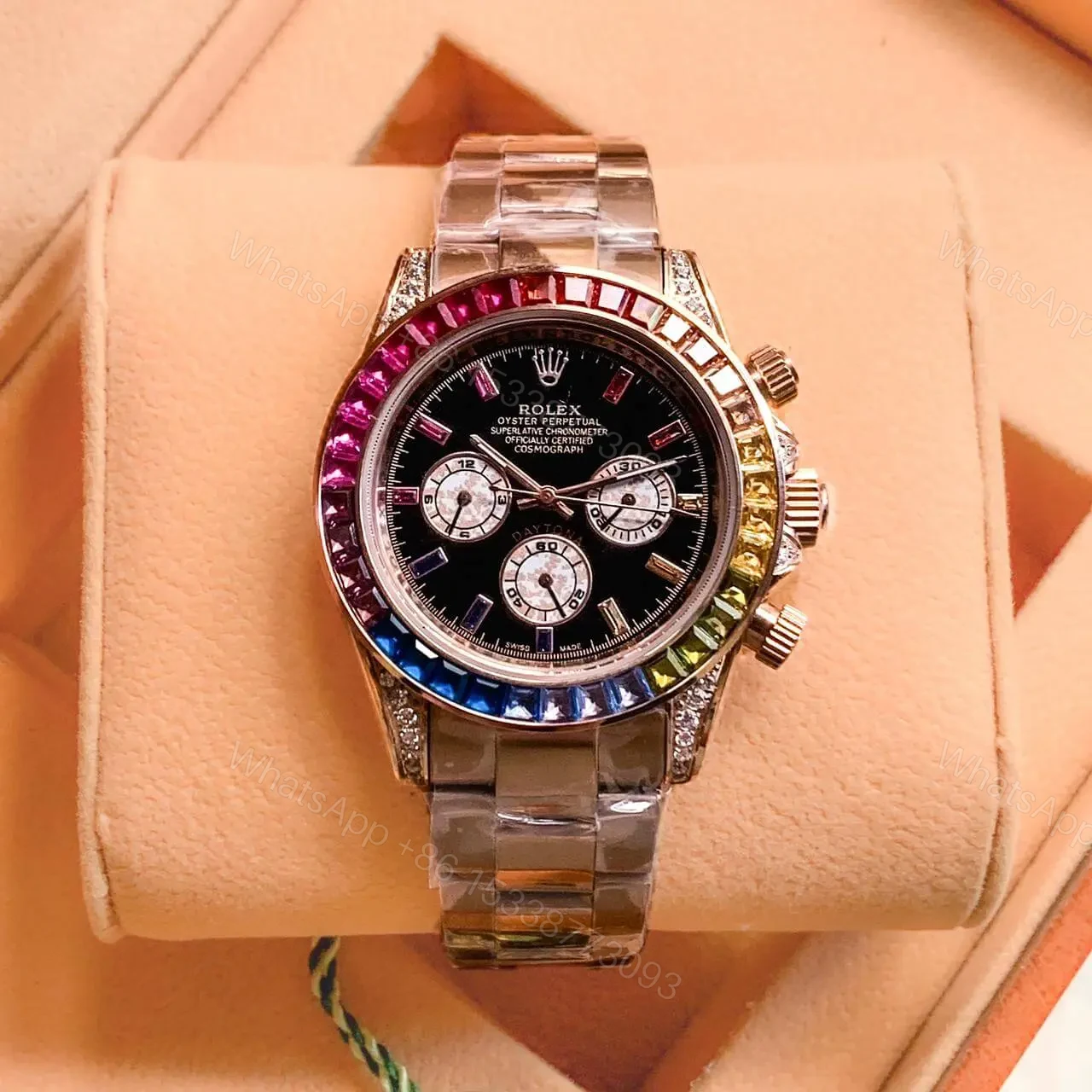 Rolex Rainbow Daytona — view 1