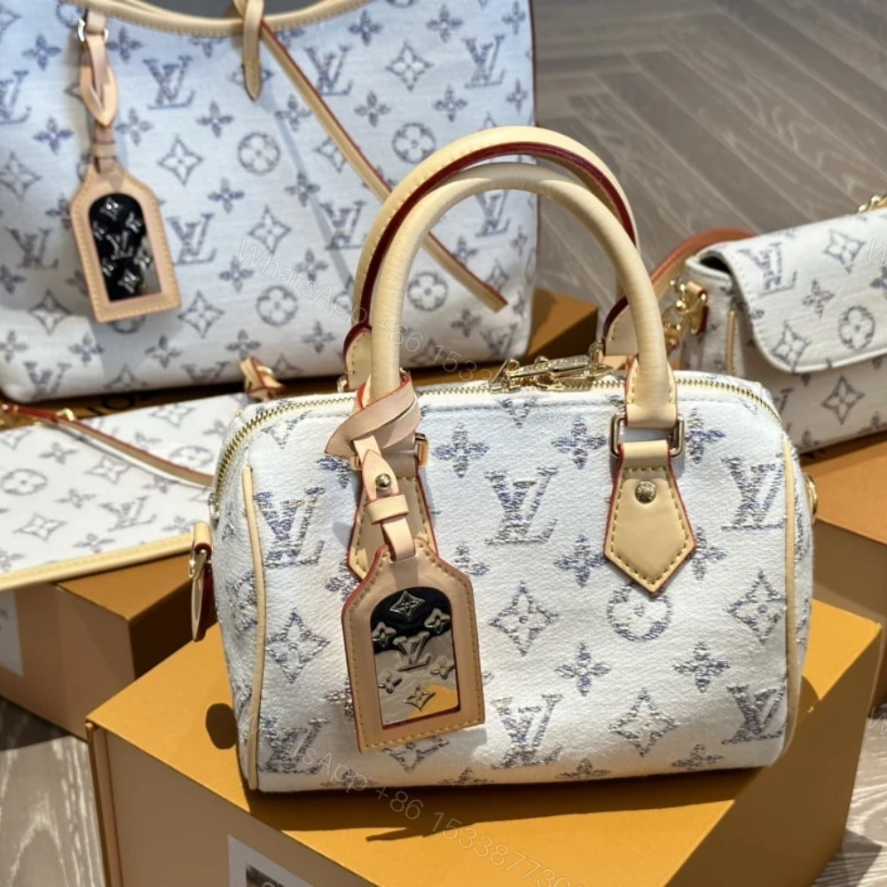 View 2 of Louis Vuitton Speedy Bandoulière 20 Multicolor Beige 20Cm M24709