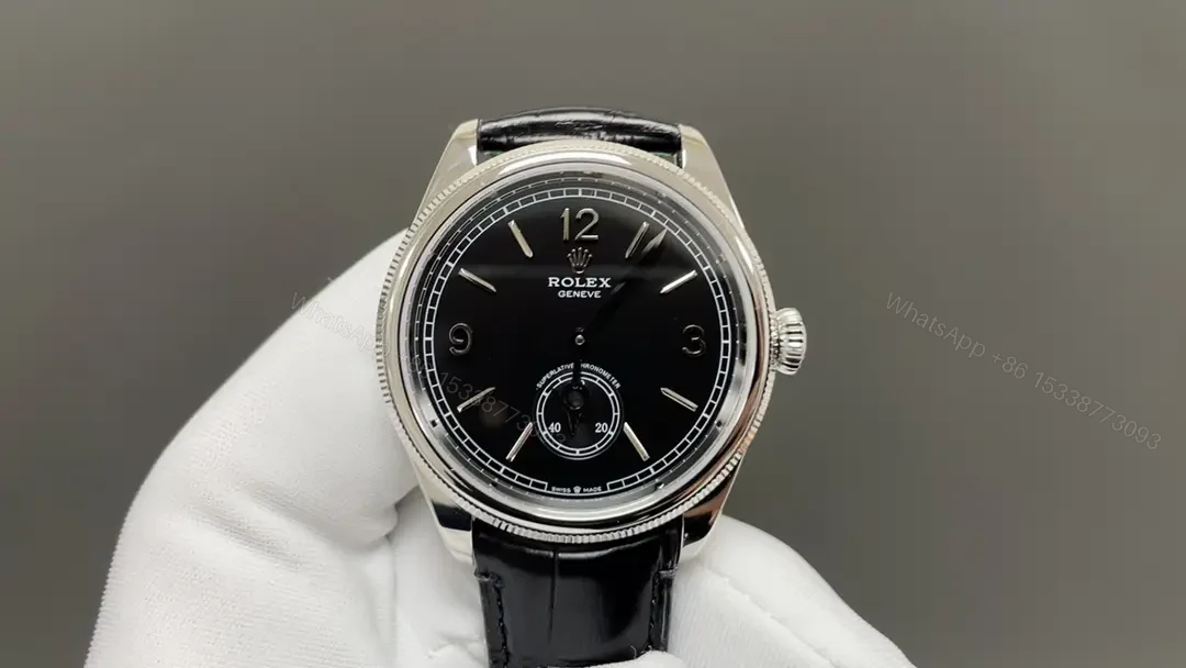 Rolex Perpetual 1908 39 White Gold Black Dial 52509-0002 — view 1