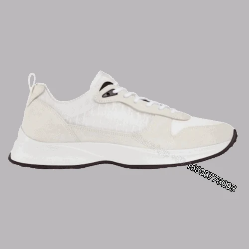DIOR B25 OBLIQUE WHITE SUEDE RUNNER – CD38 — view 1