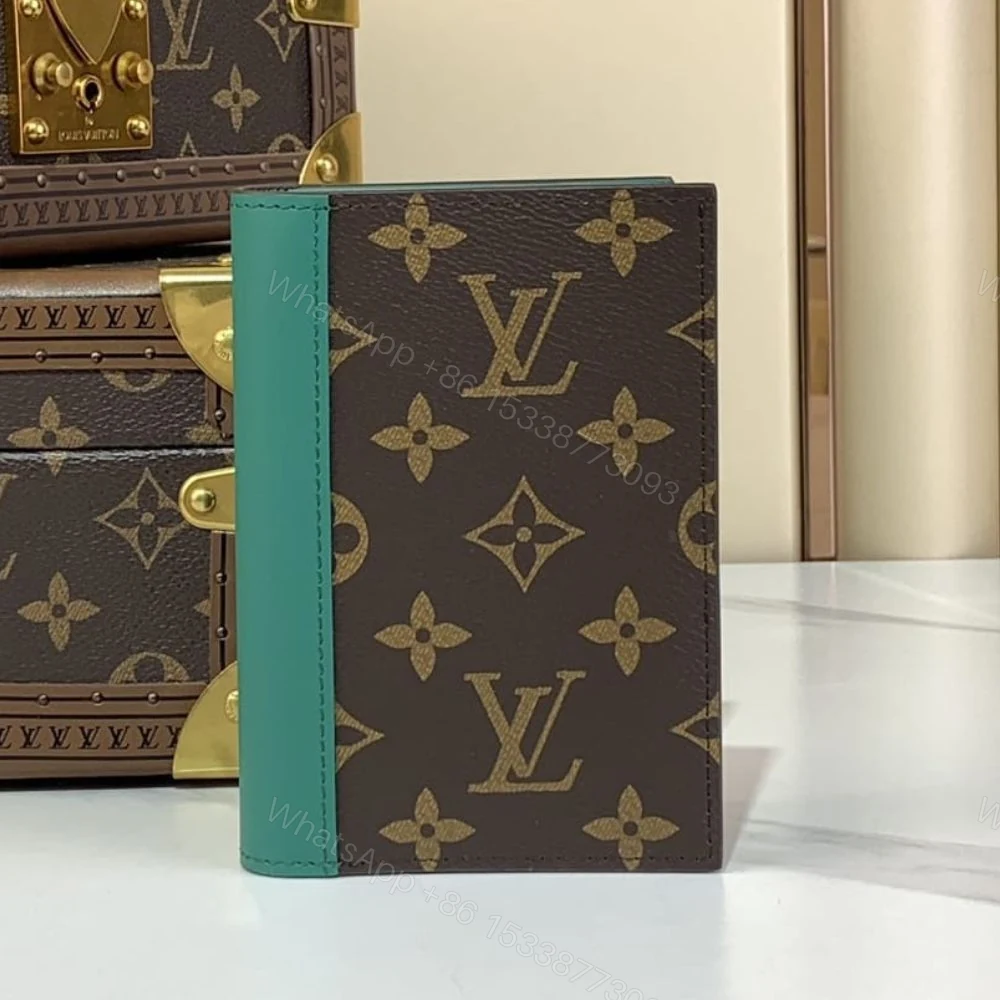 View 2 of Louis Vuitton Passport Cover Monogram Macassar Borneo Green 14Cm M12823