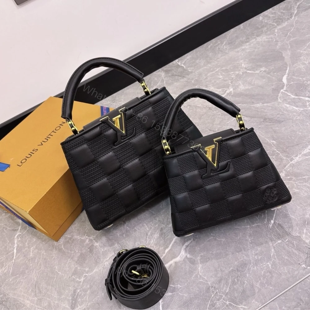 View 2 of Louis Vuitton Capucines BB Bag In Damier Black 27Cm