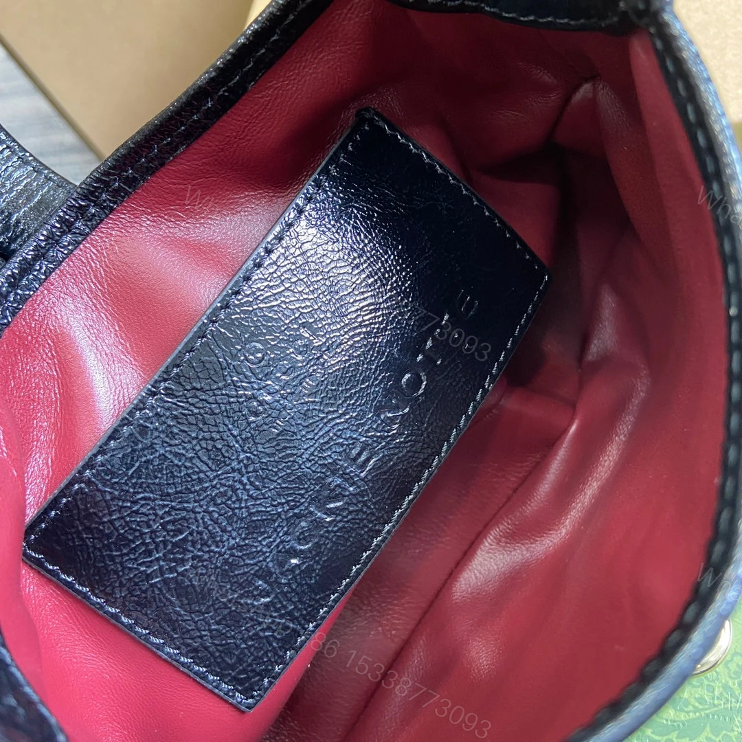 View 6 of JACKIE NOTTE MINI BAG 19 IN BLACK CRACKED LACQUER CALFSKIN GOLD HARDWARE
