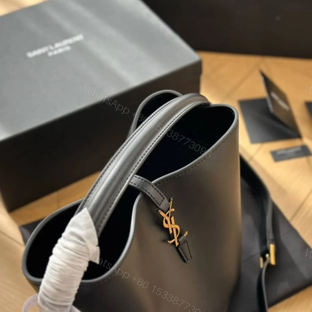 View 3 of Saint Laurent Le 37 In Shiny Black 25Cm 7428282R20W1000