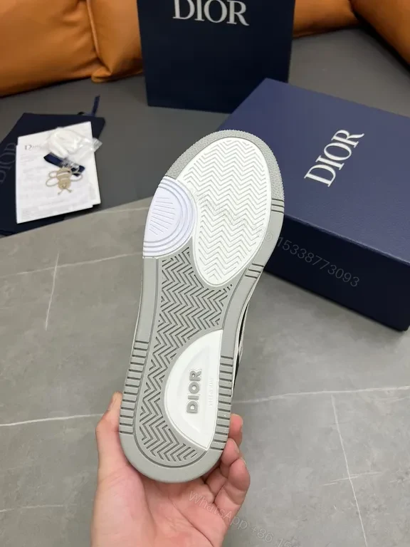 View 7 of Chic Leather-Lined Sneaker: Dior-Inspired Luxury Comfort