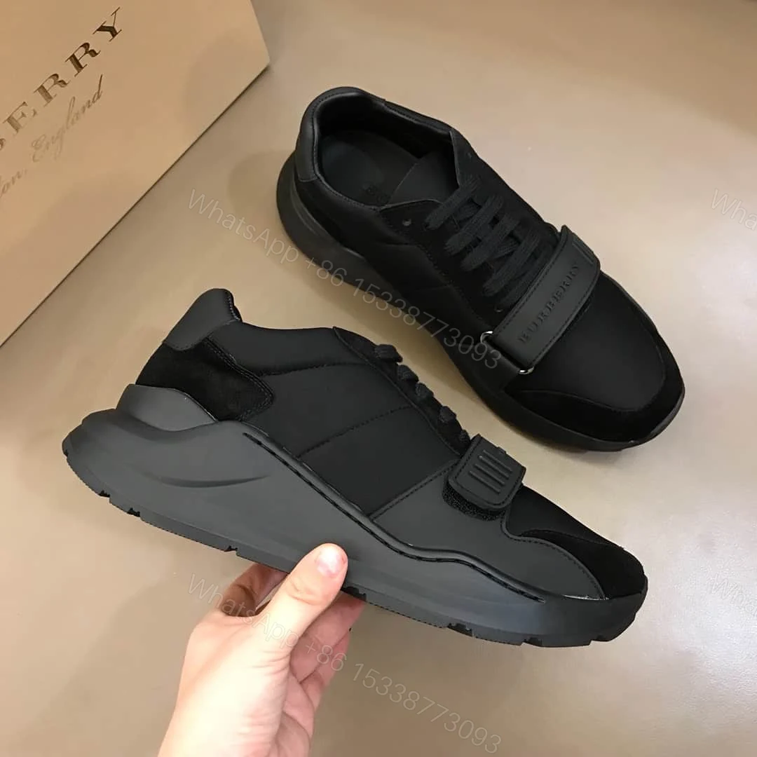 View 2 of BURBERRY SUEDE AND NEOPRENE HIGH-TOP SNEAKERS – BBR19