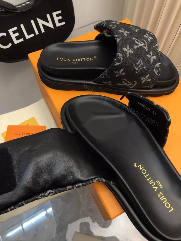 View 3 of Monogram Canvas Louis Vuitton Slide: Bold, Cushioned Comfort