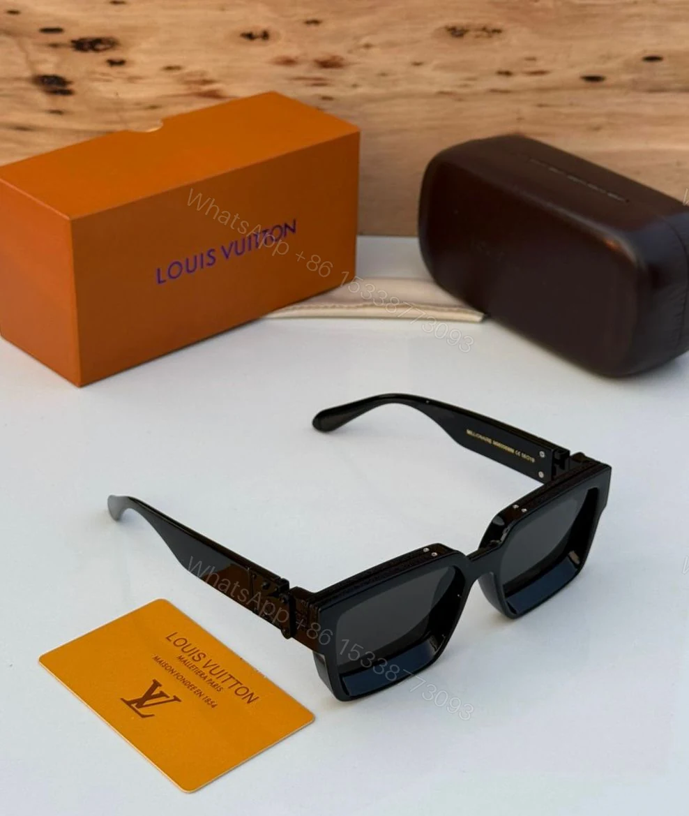 View 5 of Louis Vuitton 1.1 Millionaires Black-Brown Oversized Acetate