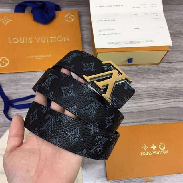 View 3 of LOUIS VUITTON INITIALES 40MM REVERSIBLE MONOGRAM CANVAS BELT – B112