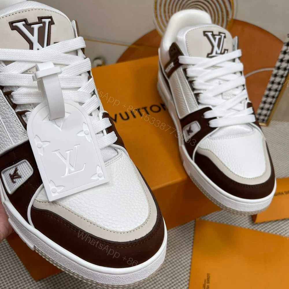 View 4 of Louis Vuitton LV Trainer Sneaker Brown 1ABLVB