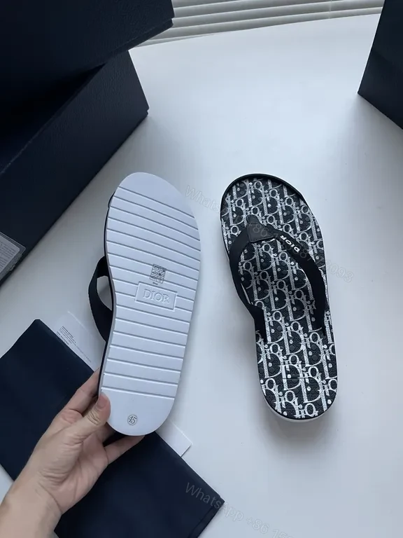 View 7 of Patterned Monogram Flip-Flops: Luxe Comfort Sandals