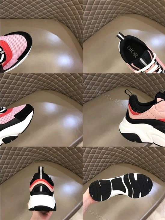 View 3 of B22 SNEAKER TECHNICAL MESH WITH AND CALFSKIN – CD101