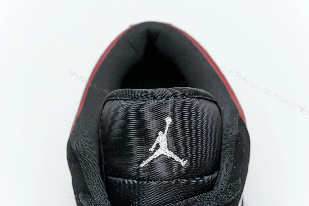 View 6 of Air Jordan 1 Low Black Toe 553558-116