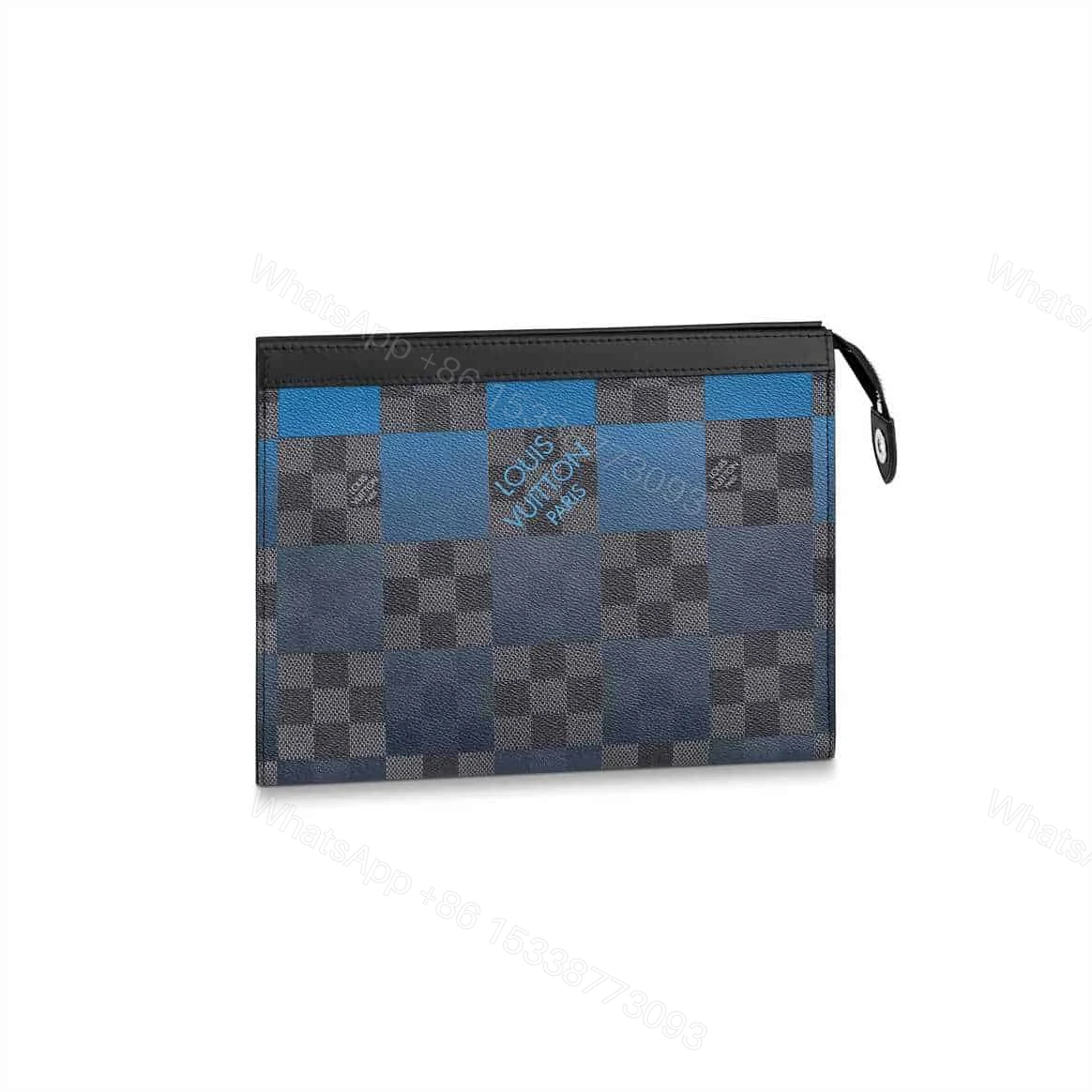 POCHETTE VOYAGE MM DAMIER GRAPHITE CANVAS N60412 — view 1
