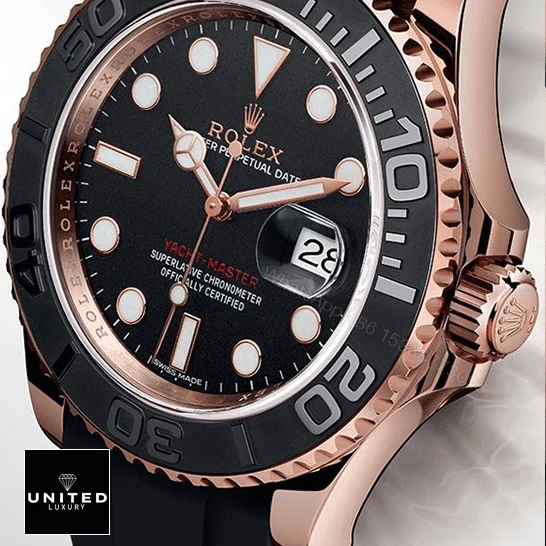 View 5 of Rolex Yacht-Master 40 116655 SATS Rose Gold Automatic Rubber Black Dial Replica