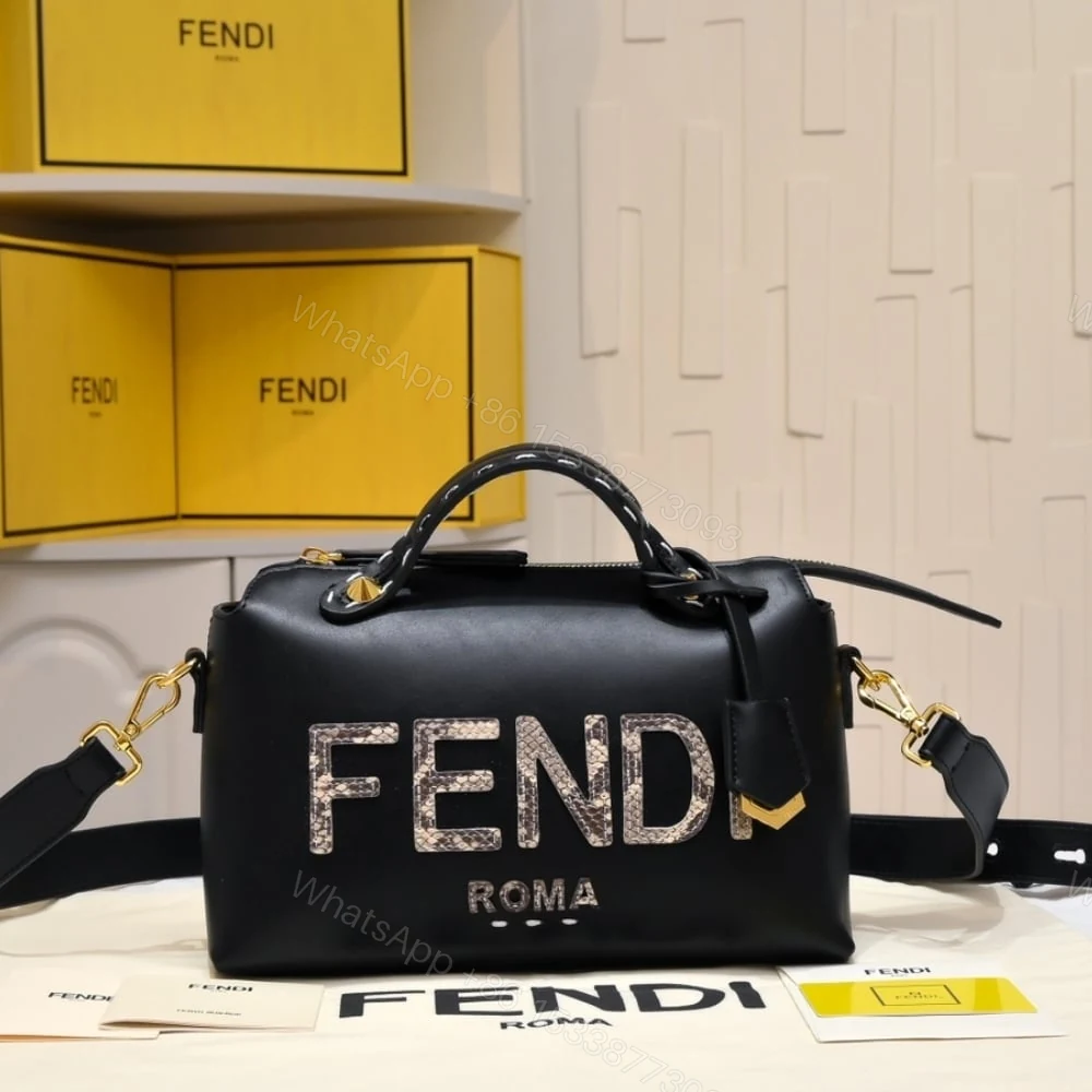 View 2 of FENDI BY THE WAY MEDIUM BOSTON BAG ELAPHE BLACK 28CM
