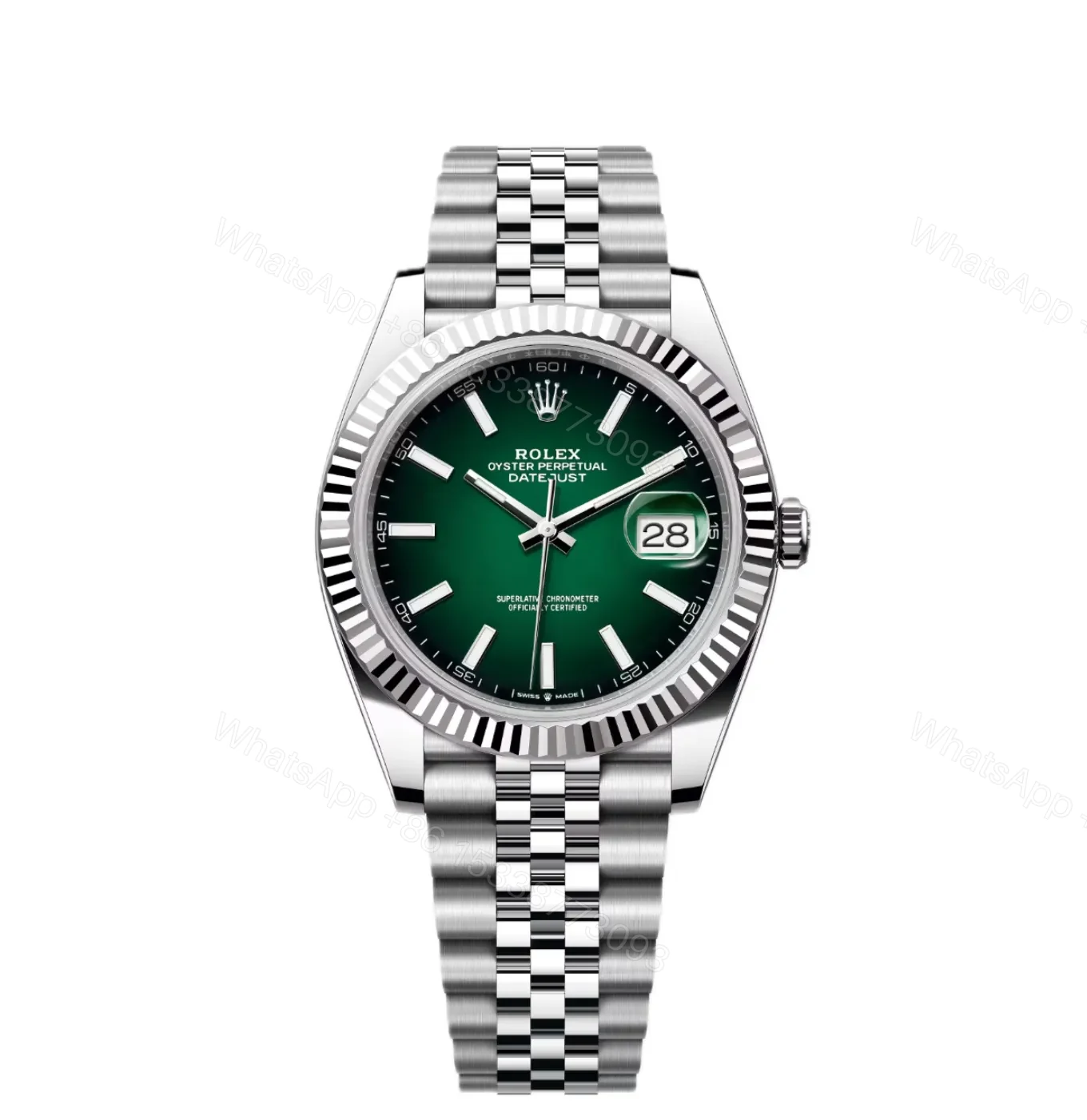 Rolex Datejust 41 Green Ombré Dial (2026) Jubilee — view 1