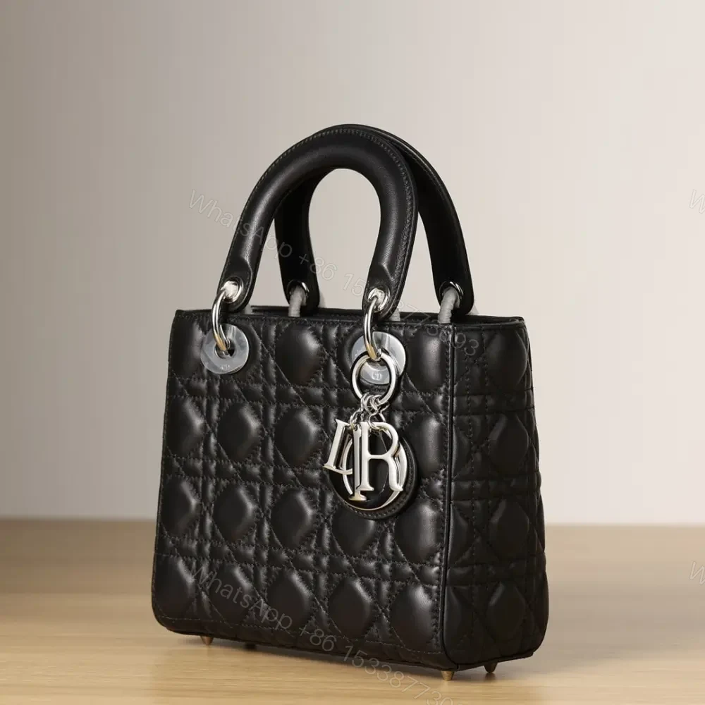 View 4 of 高仿Dior*LadyDiorMyABCDior系列小羊皮黑色手袋