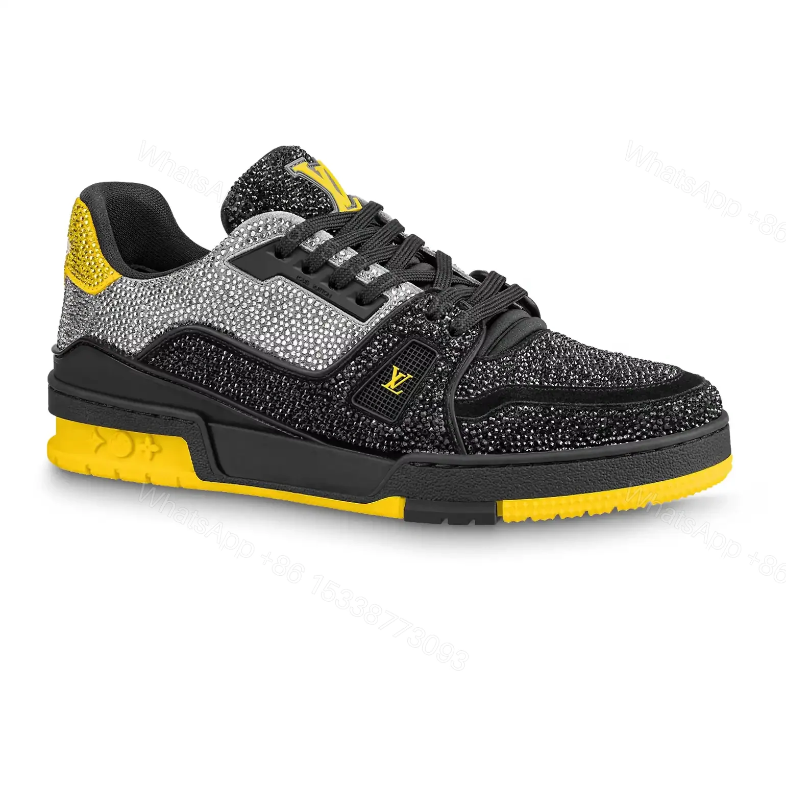 LOUIS VUITTON TRAINER SNEAKERS IN BLACK – LSVT394 — view 1