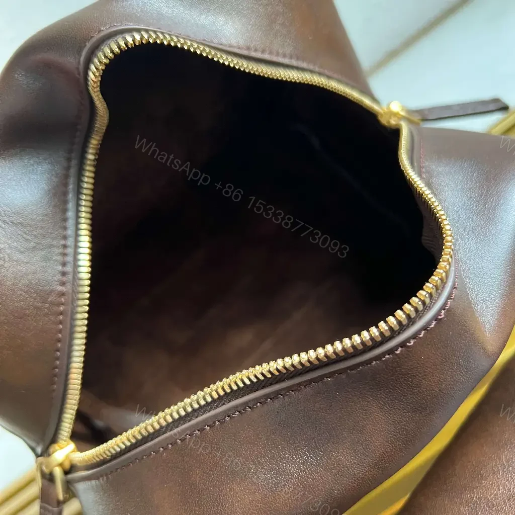 View 3 of Dark Brown Leather Dome Bag with Wallet—Prada Milano Style
