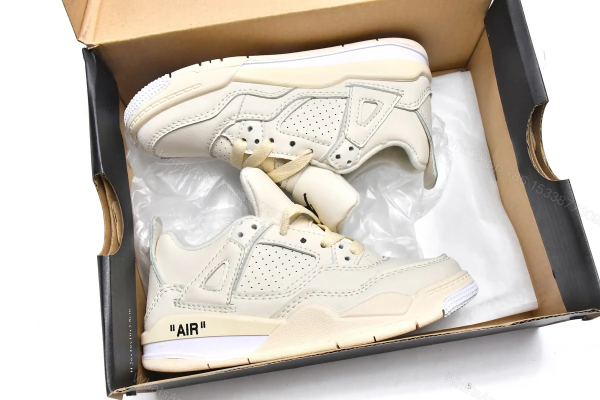 View 4 of Jordan 4 Kids Shoes Retro Sail CV9388-100