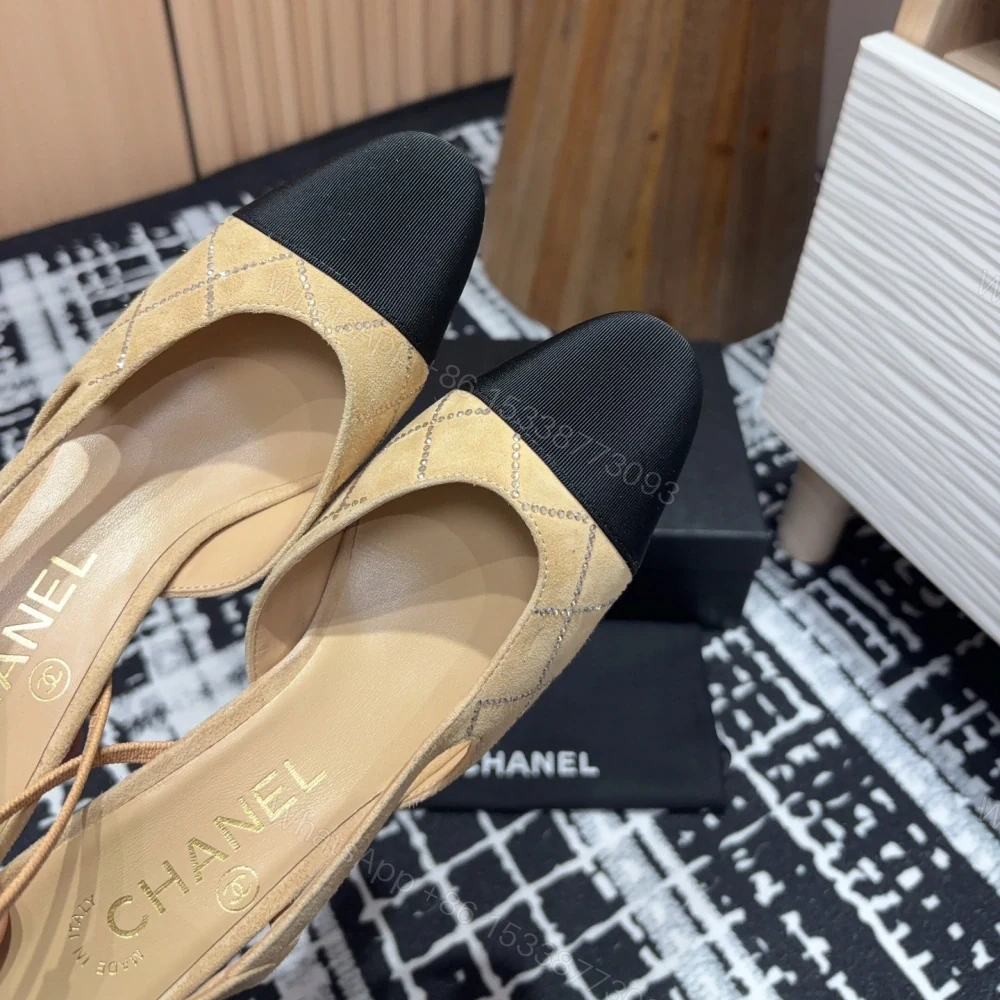 View 4 of 高仿Chanel*25C系列G31320小羊皮休閒單鞋黃色6.5CM免檢版
