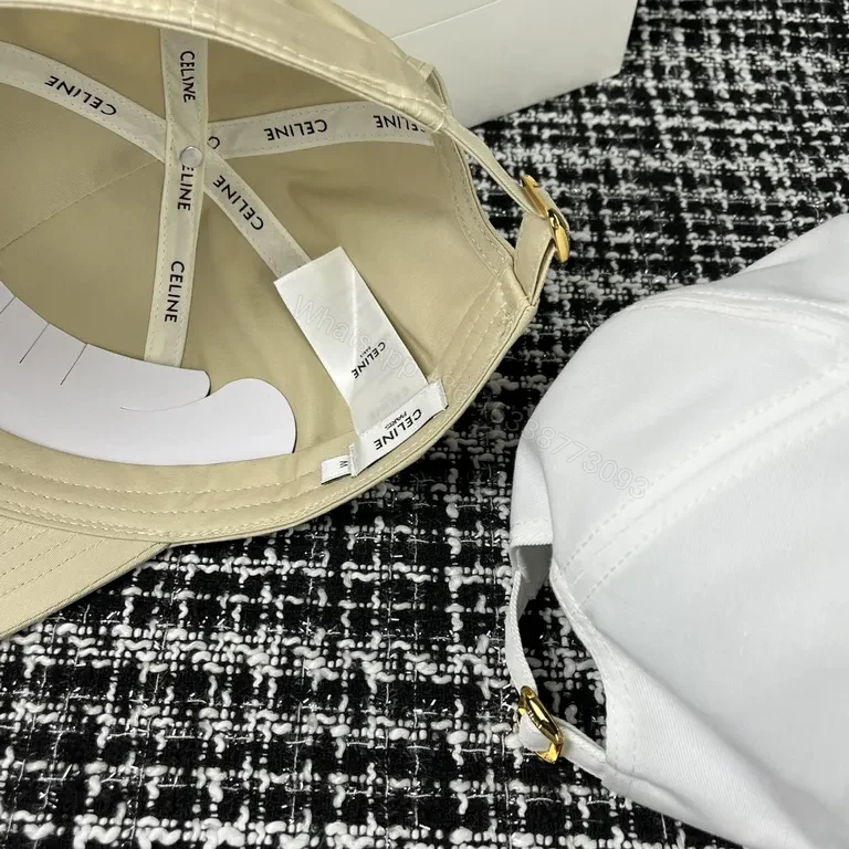 View 5 of Neutral Beige Celine Paris Cap: Signature Monogram, All-Day Comfort
