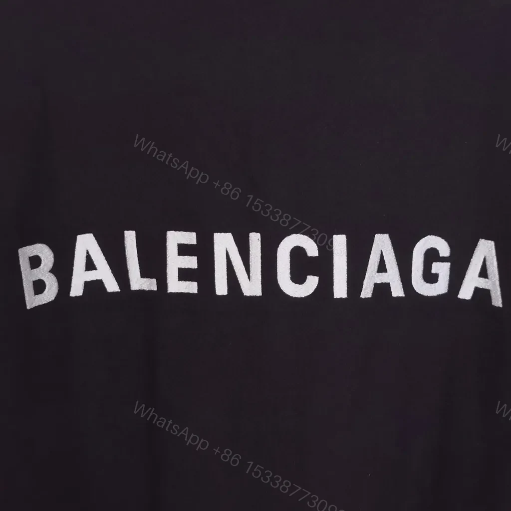 View 4 of Black + Cotton + Minimalist + Logo Back Detail + Crewneck Sweater