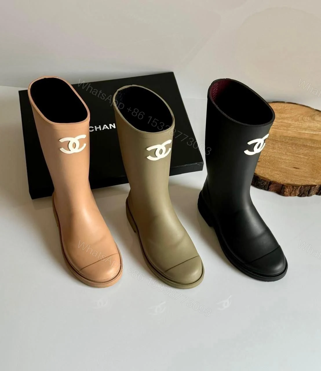 View 5 of Chanel Rubber Rain Boots