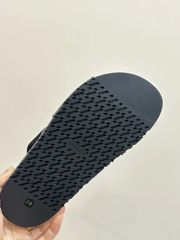 View 7 of Charcoal Suede-Feel Hermes-Style Open-Back Sandals: Subtle Luxury