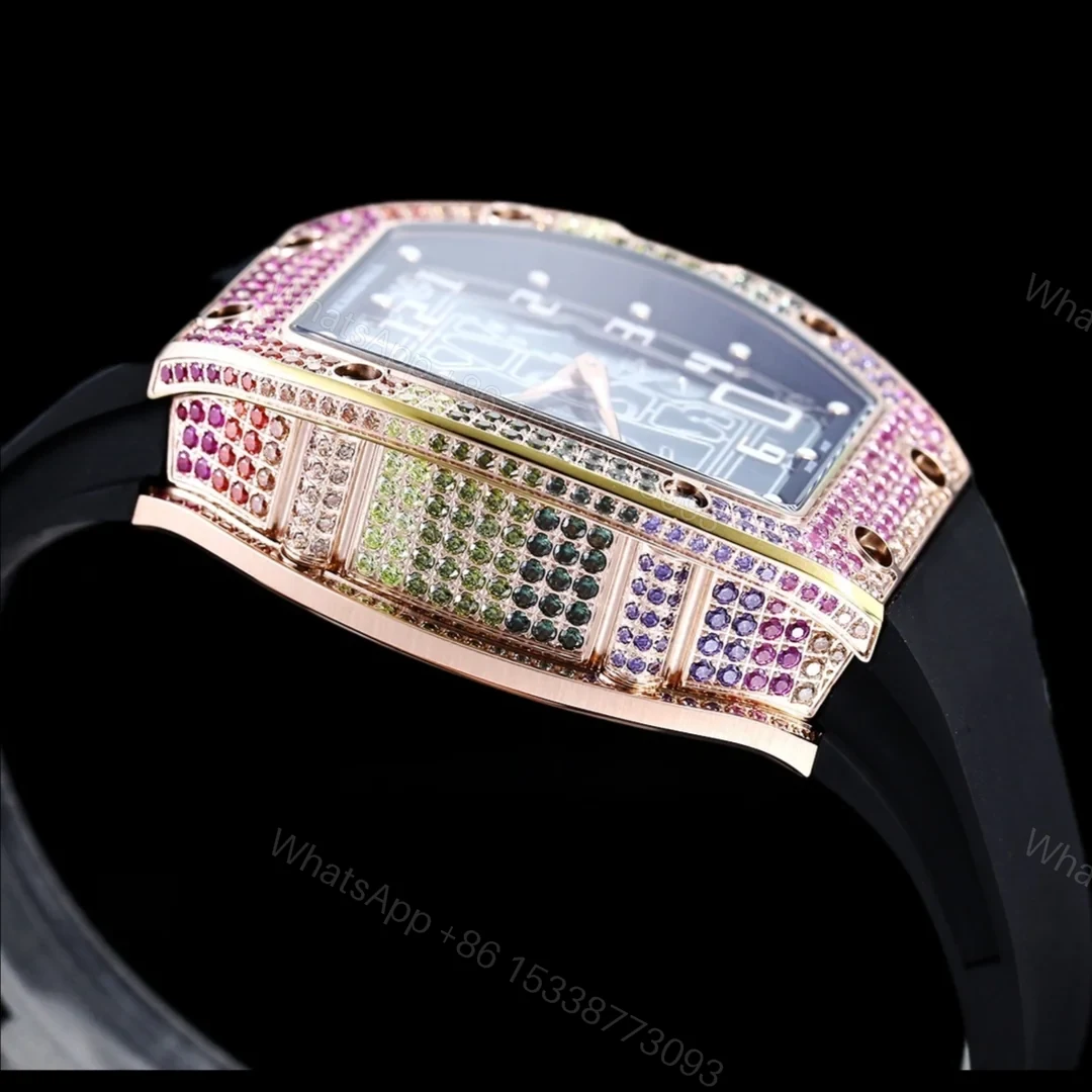 View 6 of Richard Mille RM67-01 Automatic Ultra Thin Skeleton Watch 38/48MM Barrel Case Digital Hour Markers Premium Edition RM-RM67-01-ULTRA-SKL-38