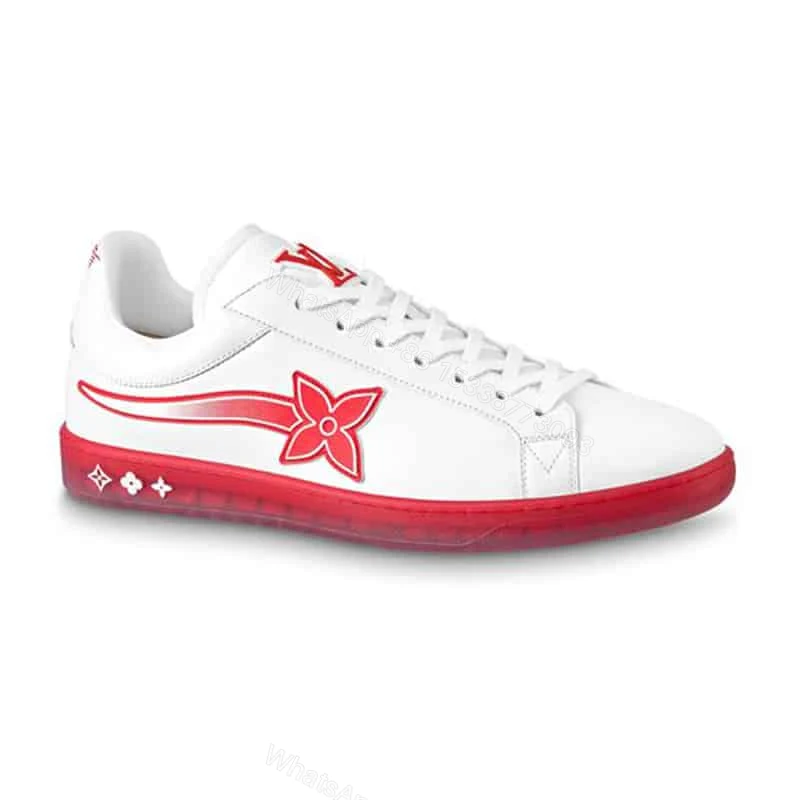 Louis Vuitton Luxembourg Samothrace Trainers In Rouge – LSVT273 — view 1
