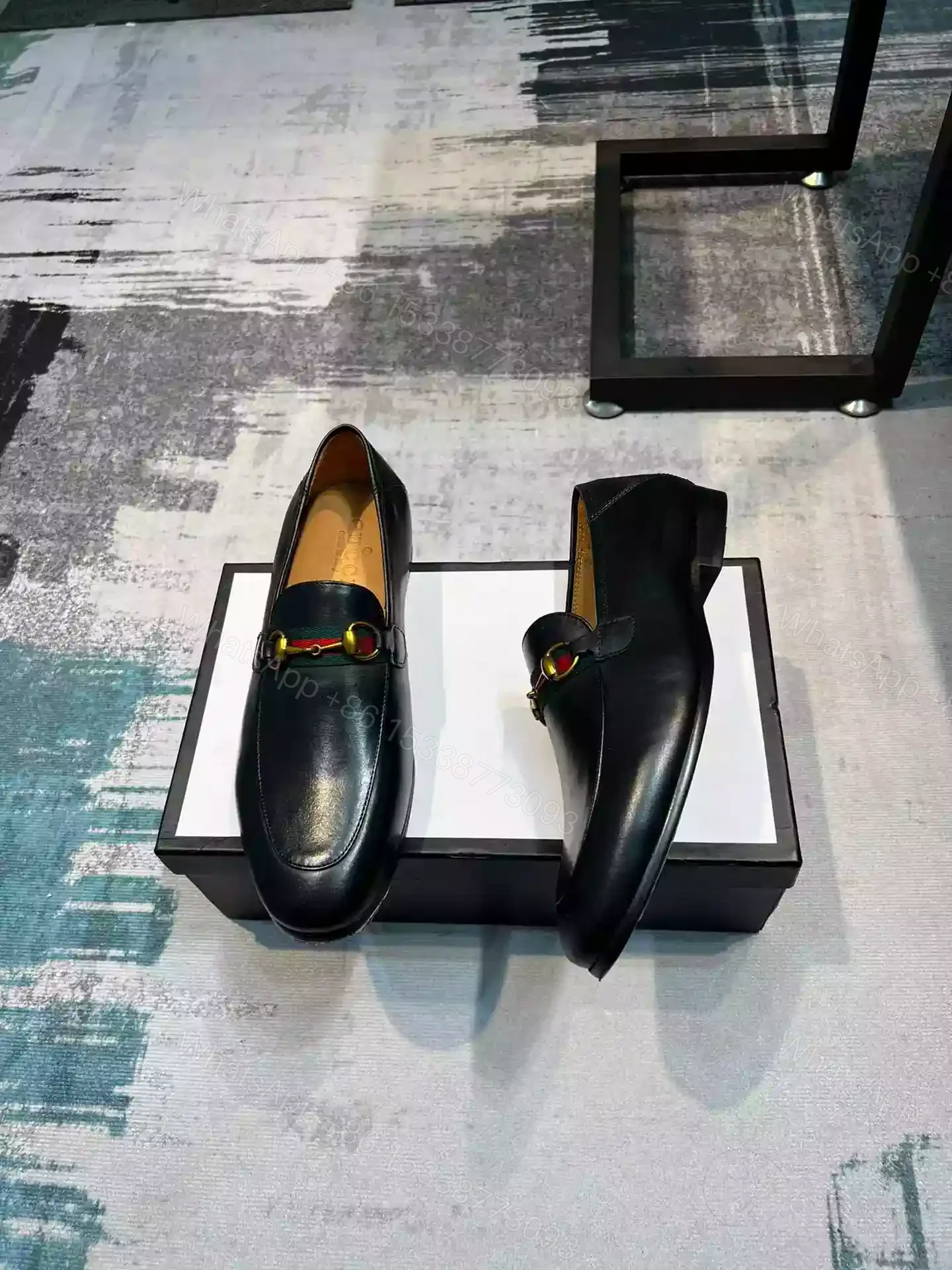 View 5 of GUCCI LOAFER WITH WEB IN BLACK – LDG25