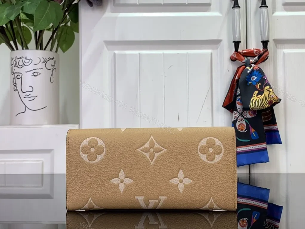 View 4 of Soft Cognac Monogram Clutch: Elevated Everyday Luxury Bag