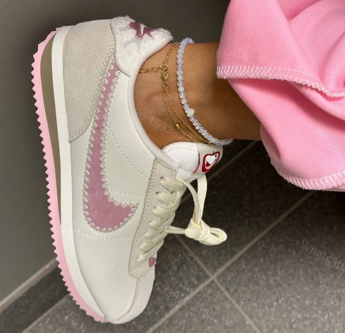 View 3 of First Copy Nike Cortez Valentines Edition