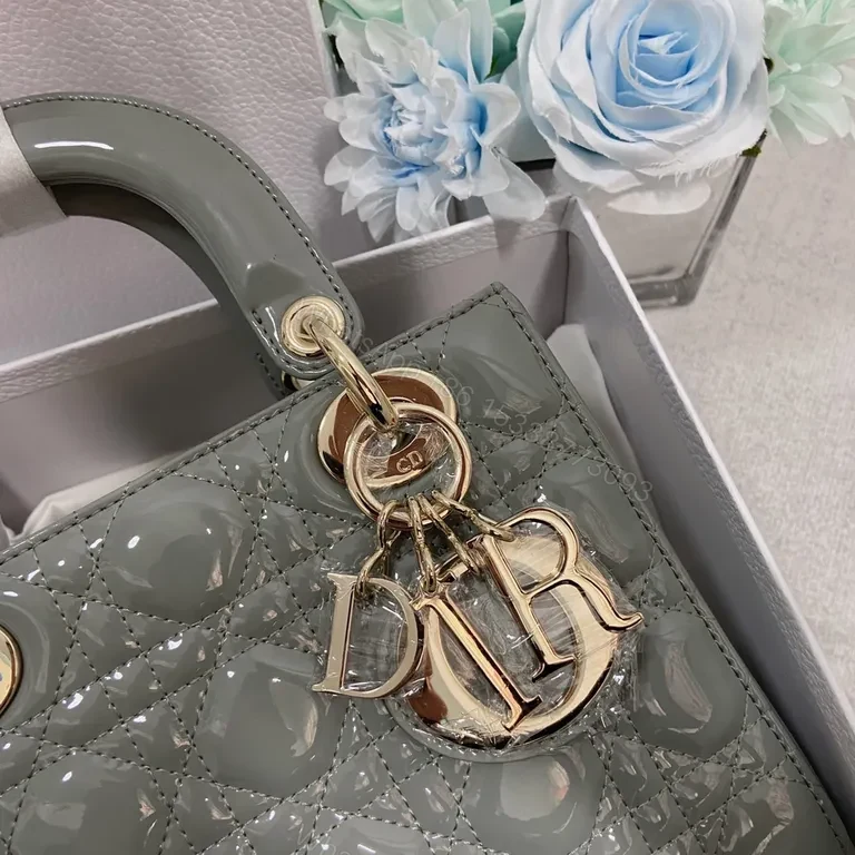 View 9 of Chic Structured Mini Bag in Calfskin with Dior Charm