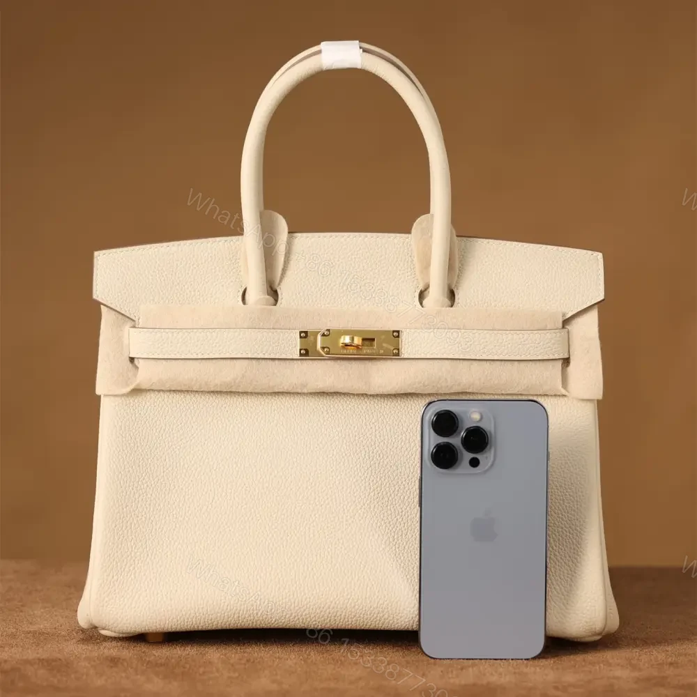 View 3 of 高仿Hermes*Birkin30奶昔白金扣免檢版