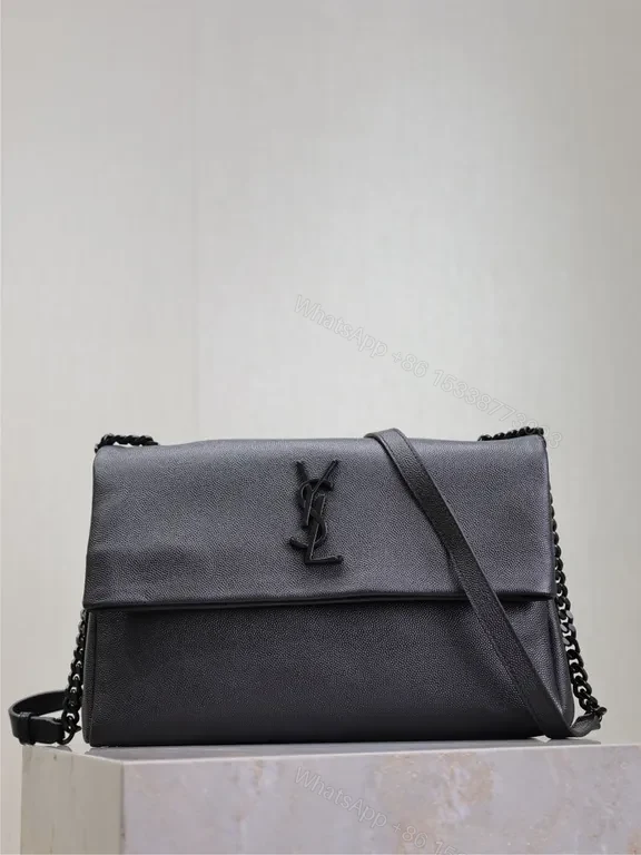 Chic YSL Textured Leather Crossbody: Subtle Luxury Bag — view 1