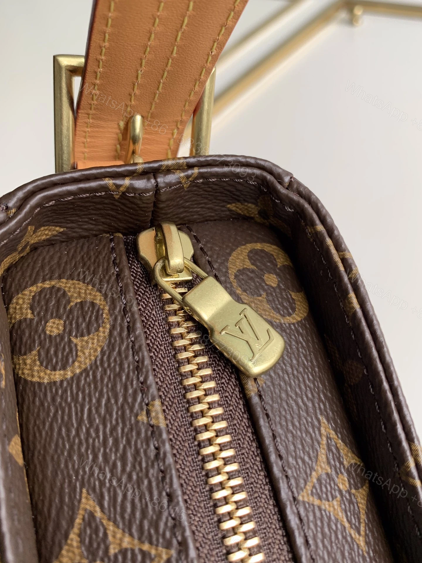 View 5 of LV Vintage Monogram Canvas Small Shoulder Bag
