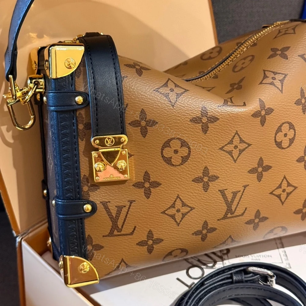 View 4 of Louis Vuitton Side Trunk Monogram Bag Brown 23Cm M47139