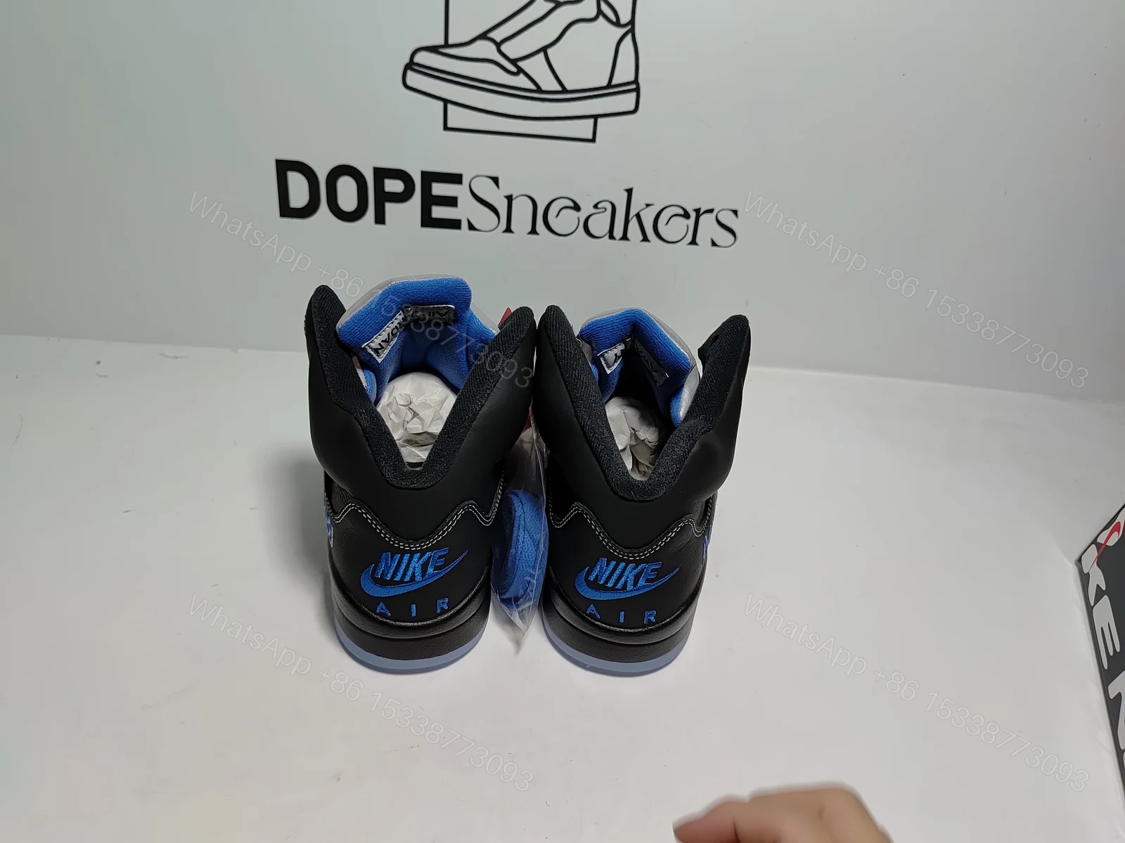 View 11 of Awake NY x Air Jordan 5 Retro 'Black Racer Blue' DV4982-004