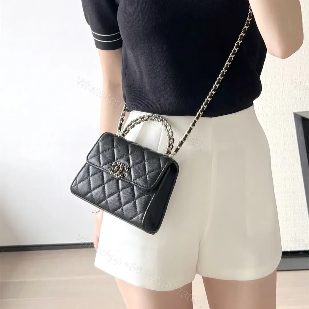View 18 of 高仿Chanel*23P系列AP3237豎版Kelly手袋黑色免檢版