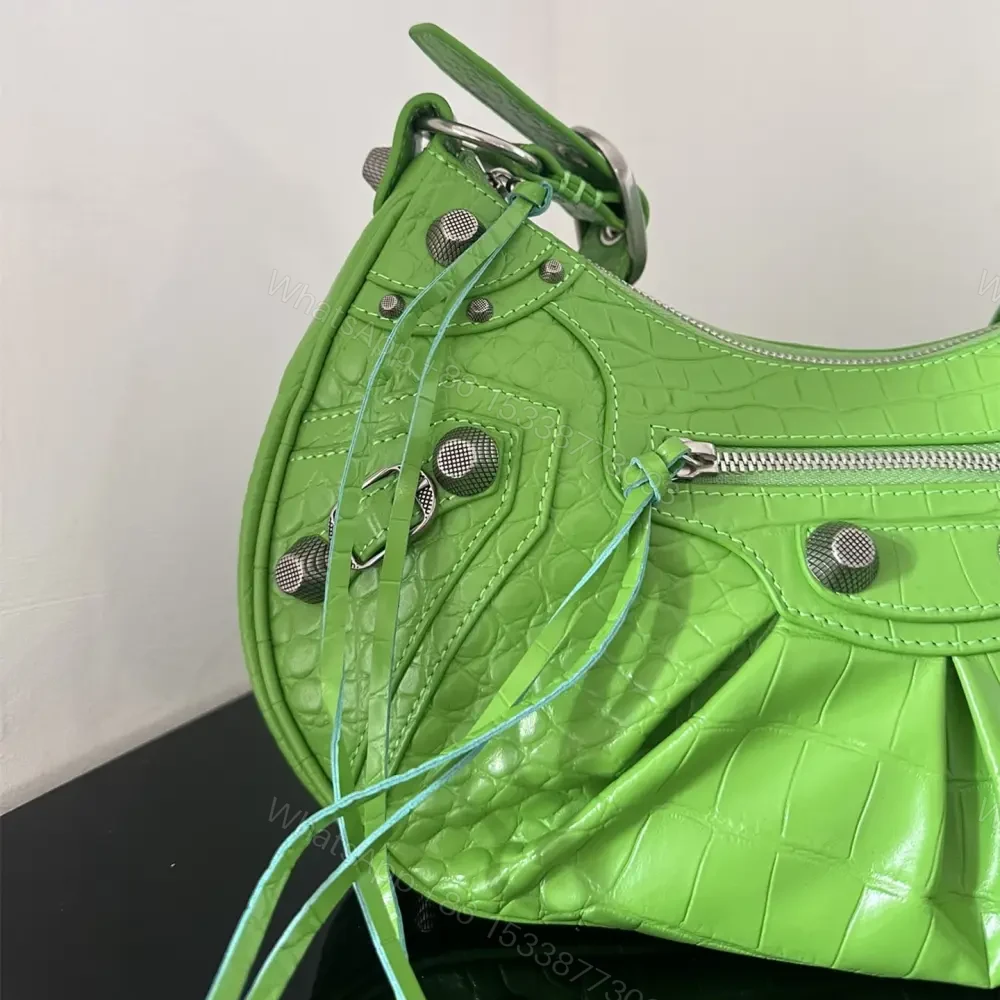 View 3 of 高仿Balenciaga*LeCagole系列餃子包蘋果綠S