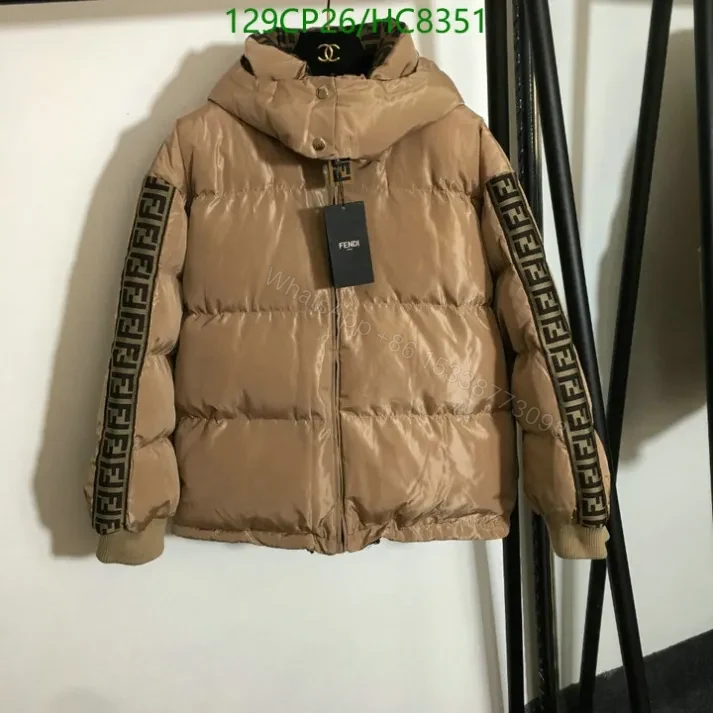 View 5 of Fendi Women’s Down Jacket HC83514 – Chic & Reversible Design