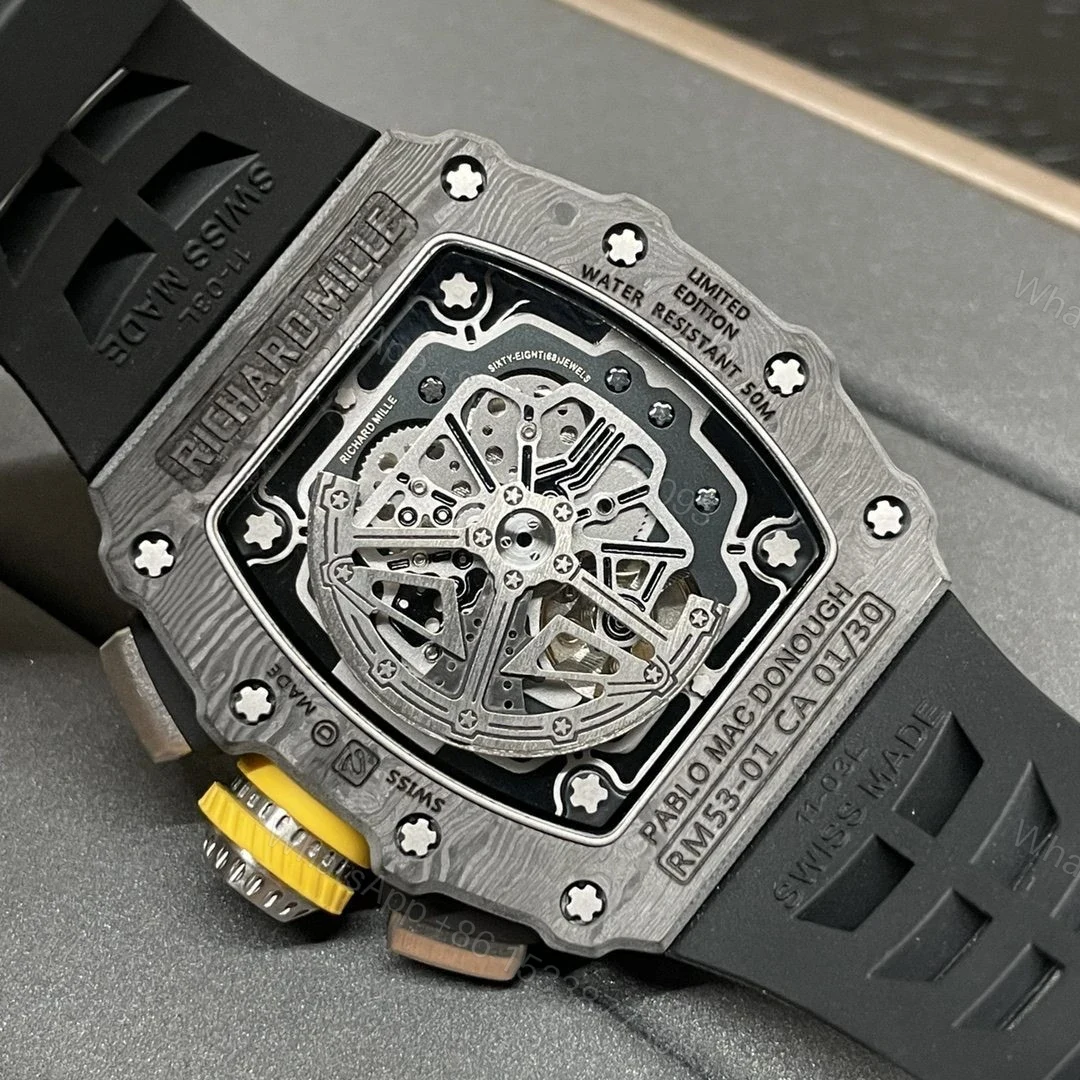 View 2 of Replica Richard Mille RM 11-03 Skeleton Dial Carbon Fiber Case Swiss Movement